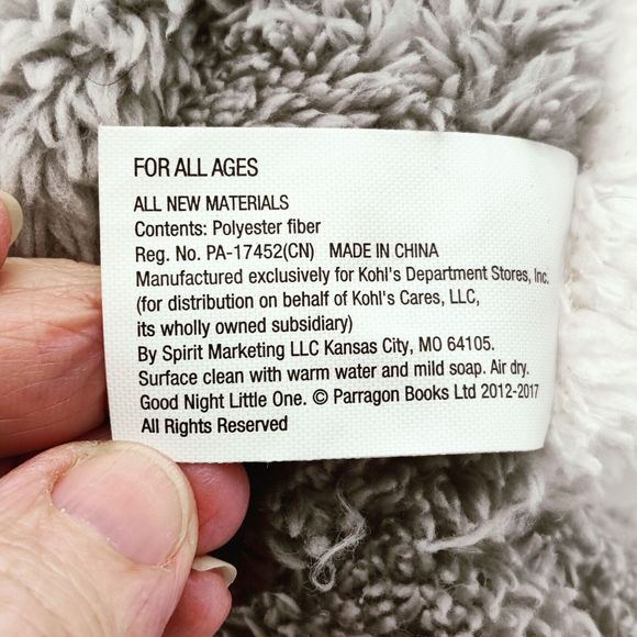 Kohls Cares Plush Goodnight Little One Gray DONKEY Stuffed Animal Toy Lovey - Picture 7 of 8